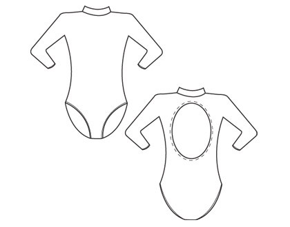 בגד גוף Mercy שרוול ארוך גולף ממיקרופייבר