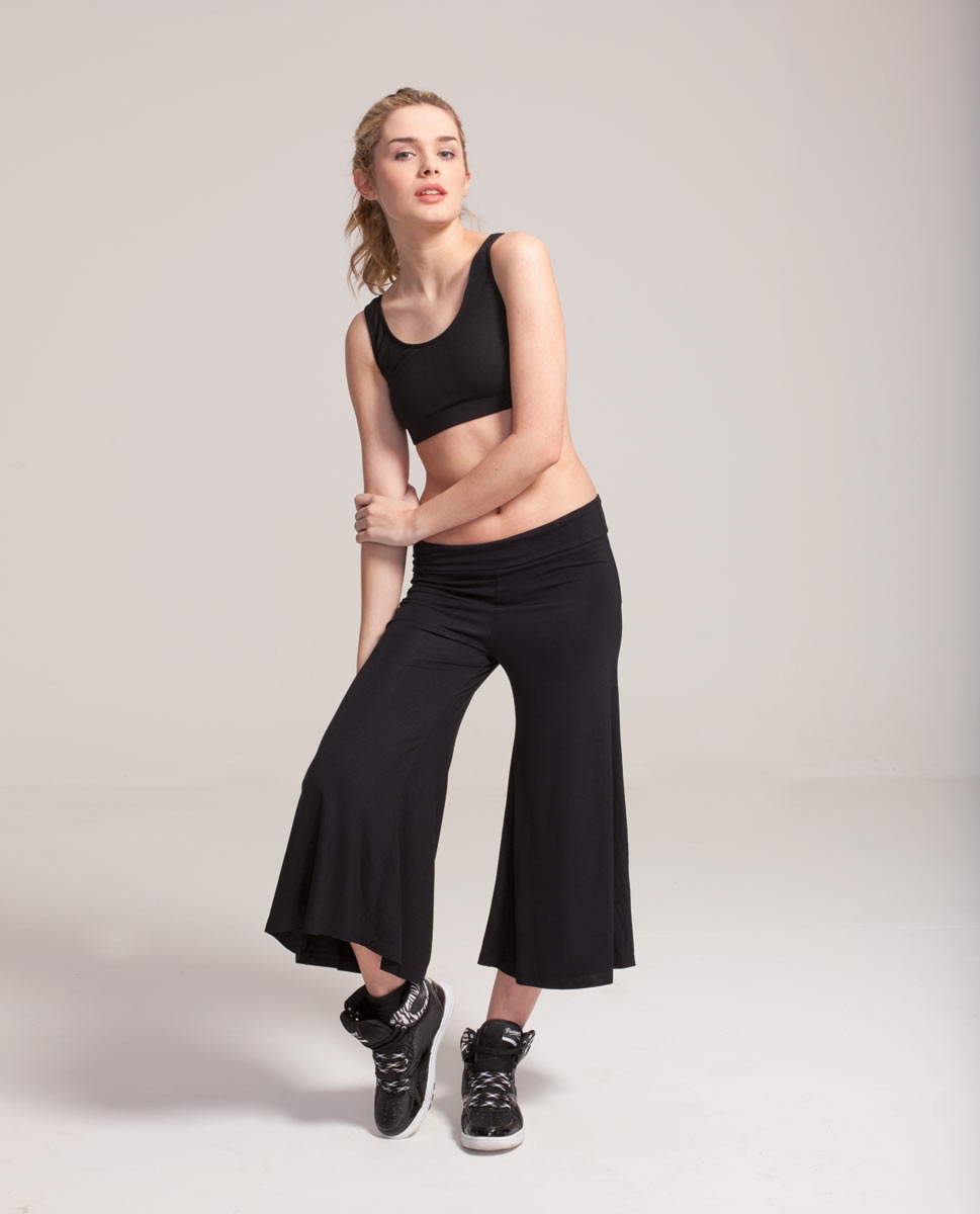 מכנסי היפ הופ של פלום מכותנה לייקרה