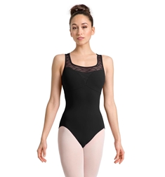 בגד גוף גופיה לנשים של ממיקרופייבר בשילוב רשת