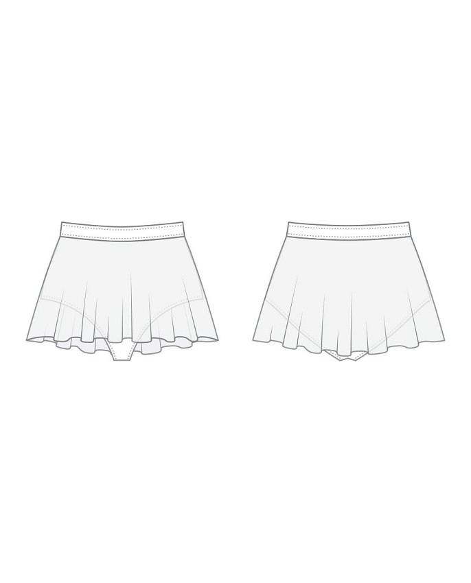 חצאית רשת מחוברת לתחתונים SYDNEY