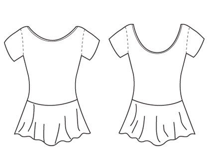 בגד בלט עם חצאית Charlane