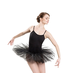 שמלת טוטו לבלט מבד לייקרה מבריקה