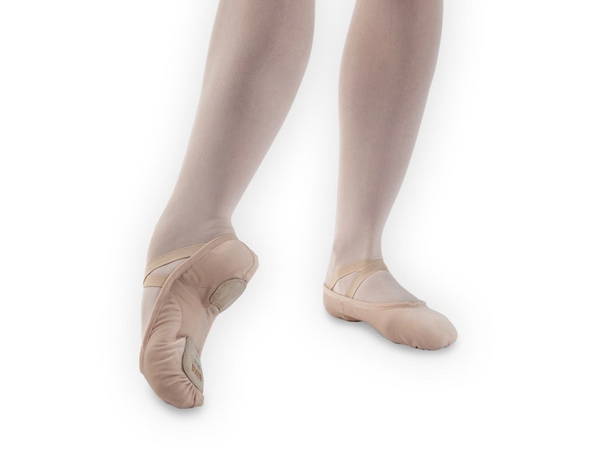 נעלי בלט מעור סוליה מפוצלת